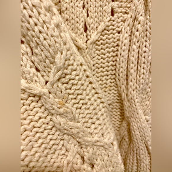 MODA INT’l Vintage Cotton 3D Knit Oversized Turtleneck Sweater Dress Size Small - Picture 6 of 6